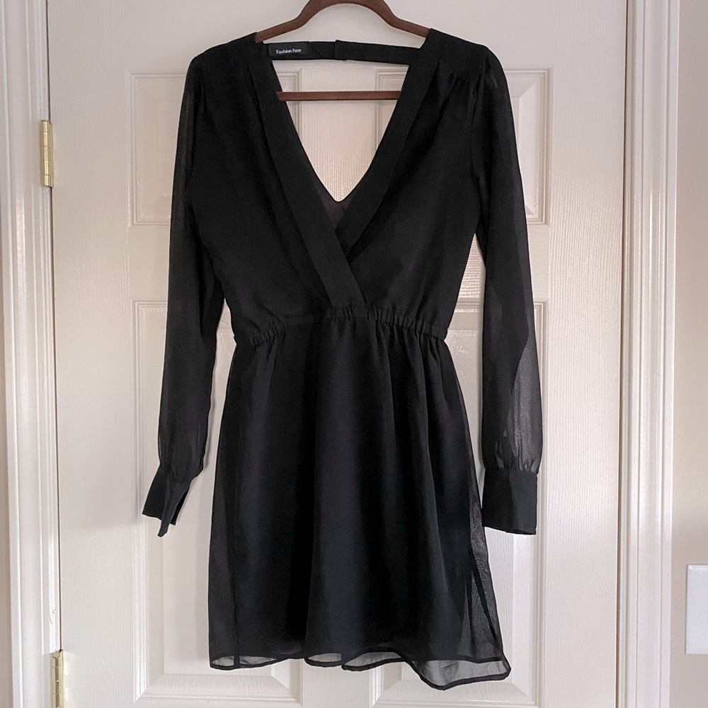 Fashion Fuse; S; short, black dress